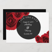 Rouge Flora bewaart de data Save The Date (Voorkant / Achterkant)