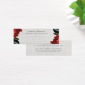 Rouge Floral Épouse Bijoux à oreille Petite carte (Bureau)