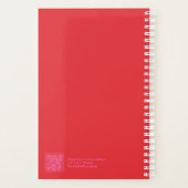 Rouge Floral Moderne Joyeux (Dos)
