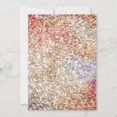 Rouge Floral Nikah Faire-part de mariage islamique (Dos)