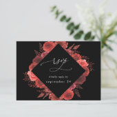 Rouge Floral Noir avec Repas RSVP 2 (Debout devant)