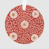 Rouge Floral Vibrant Ornate Classé Motif (devant)