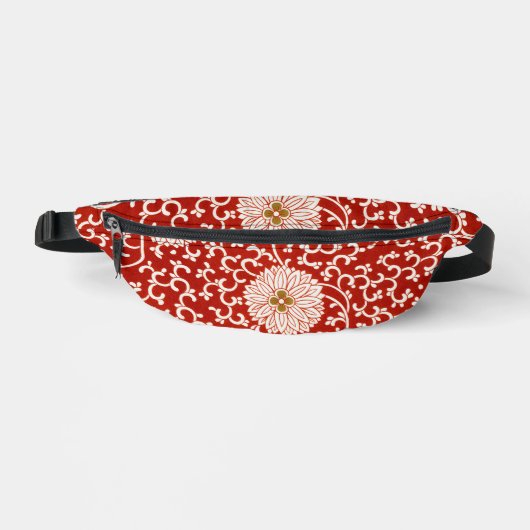 Rouge Floral Vibrant Ornate Classé Motif (Recto)