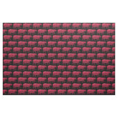 Rouge foncé concernez le tissu noir H (Fat Quarter)
