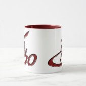 rouge foncé de logo de tasse (Centre)