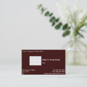 rouge foncé de modèle de carte de visite (Debout devant)