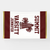 Rouge foncé et bannière verticale 2 d'acclamation (Horizontal)