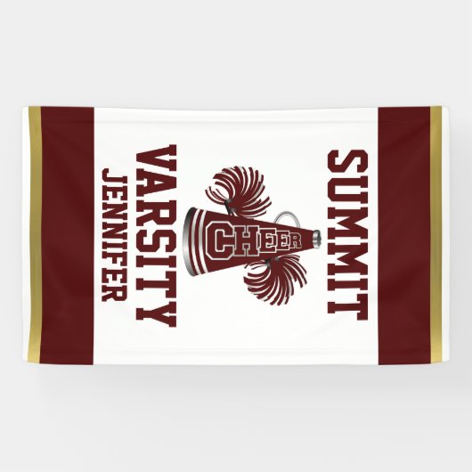 Rouge foncé et bannière verticale 2 d'acclamation (Horizontal)