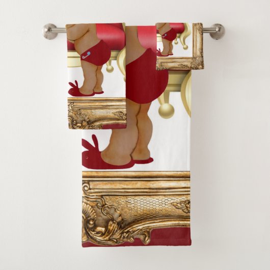 Rouge foncé Or Royal Prince Teddy Bear Personnalis (En situation)