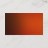 Rouge foncé Orange Plain Carte de visite moderne (Dos)