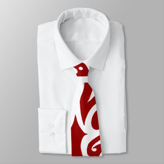 Rouge foncé tribal de cravate (Attaché)