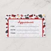 Rouge Girly de rendez-vous de salon de (Dos)