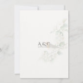 Rouge-gorge européen & Aubépine – Faire-part de ma (Dos)