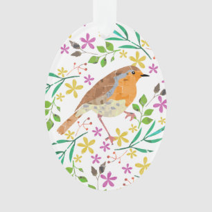 Rouge-gorge, oiseau de Noël