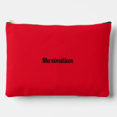 Rouge - Grand sac d'accessoires solide (Recto)