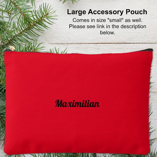 Rouge - Grand sac d'accessoires solide