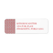 ROUGE GRAY KNIT Retourner les étiquettes d'adresse (Devant)