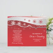 Rouge, gris argenté flocons de neige programme de  (Debout devant)