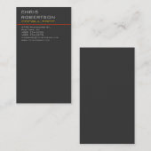 Rouge gris Jaune Attirant Carte de visite de charm (Devant / Derrière)