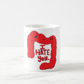 Rouge heureux de tasse de deux points (Centre)