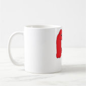 Rouge heureux de tasse de deux points (Gauche)