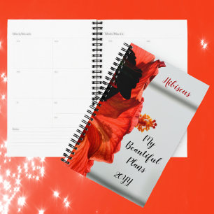 Rouge Hibiscus Fleur Beaux Plans Personnalisables