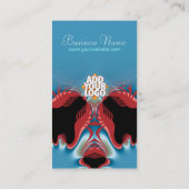 Rouge Homard Carte de visite d'art du Nouvel Âge (Dos)