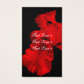 Rouge Hot Iris Flower Art (Dos)