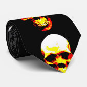 Rouge, Jaune, Noir Pop Art Cravate (Roulé)