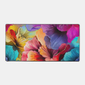 Rouge Jaune Turquoise Purple Encre d'alcool Flore (Recto)