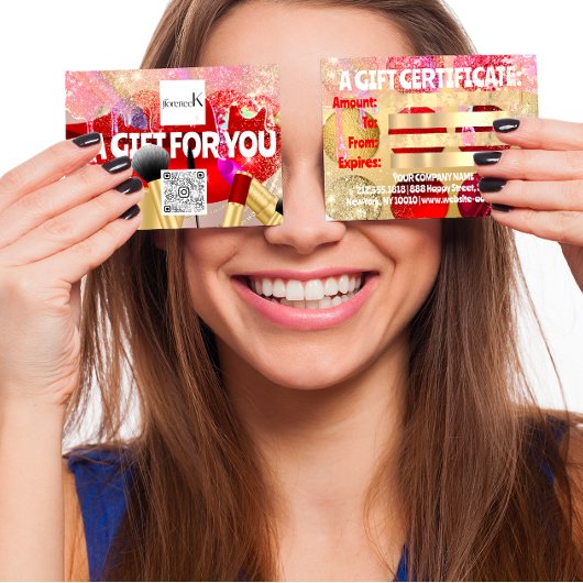 Rouge Lipstick maquillage Artiste Logo QR 100 pièc