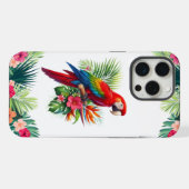 Rouge macaw tropical floral (Verso Horizontal)