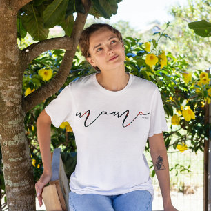 Rouge, maman, maman Maman Meilleure maman T-Shirt