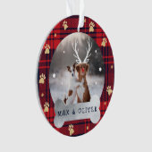 Rouge & Marine Blue Plaid & Gold Empreinte de patt (devant)