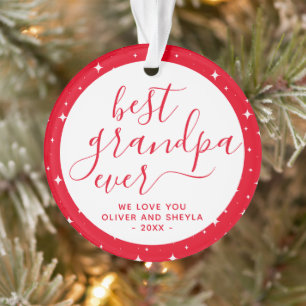 Rouge Meilleur Grand-Papa Jamais Écrit Étoiles Pho