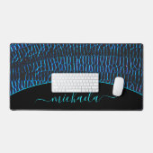 Rouge métallique brillant bleu marine abstrait Nom (Clavier et souris)