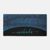 Rouge métallique brillant bleu marine abstrait Nom (Recto)