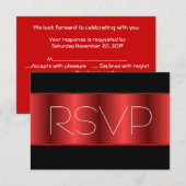Rouge métallisé noir RSVP (Devant / Derrière)