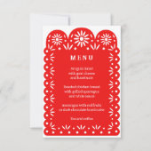 ROUGE MEXICAIN PAPEL menu PICADO (Devant)