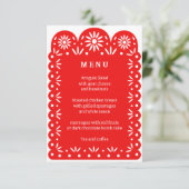 ROUGE MEXICAIN PAPEL menu PICADO (Debout devant)