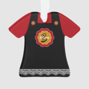 Rouge mignon Avec Gris PinaForme Dentelle Fin Noël