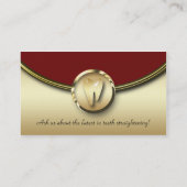 Rouge molaire dentaire en métal d'or du carte de (Dos)