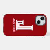 Rouge Monogramme Minimaliste (Verso Horizontal)