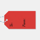 Rouge n°1, ÉTIQUETTE CADEAU ROUGE (Dos Horizontal)
