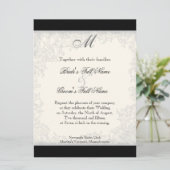 Rouge n blanc rayé Tulipe - Faire-part de mariage (Debout devant)