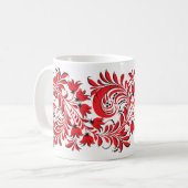 Rouge national russe de tasse de motif (Devant gauche)