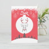 Rouge naturel de dobermann de carte de vacances de (Debout devant)