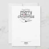 Rouge naturel de dobermann de carte de vacances de (Dos)