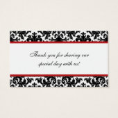 Rouge Noir Blanc Damas Rejoint Coeurs Favoriser Ba (Dos)