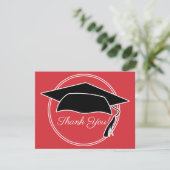 Rouge noir blanc Merci de diplôme (Debout devant)